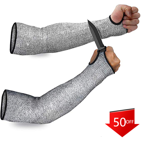 1PCS Safety Arm Sleeve Anti Cut Puncture Proof Guard Bracers Protector Sport Drive Work Arm anti-cut Protective Safety Gloves ► Photo 1/6