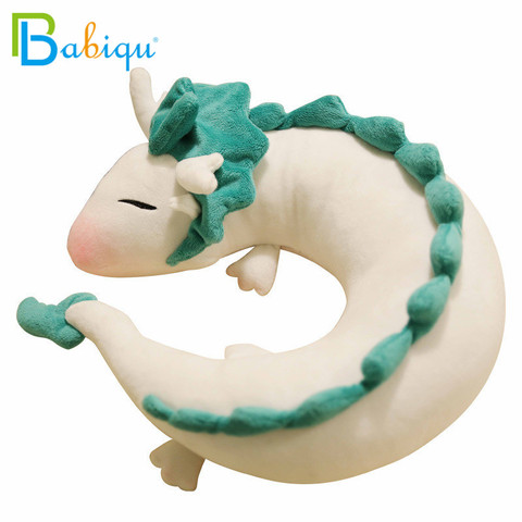 Fashion Cartoon Dragon Anime Miyazaki Hayao Spirited Away Haku Cute U Shape Doll Plush Toys Pillow Dolls Gift for Children&Kids ► Photo 1/4