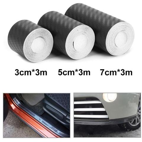 3m Nano Carbon Fiber Car Sticker DIY Paste Protector Strip Auto Door Sill Side Mirror Anti Scratch Tape Waterproof Protection Fi ► Photo 1/6