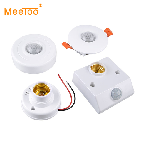 Sound Light Switch PIR Motion Sensor Smart Switch E27 220V 110V AC Auto On/Off Light Lamp Holder Ceiling Sensor Detector Module ► Photo 1/6