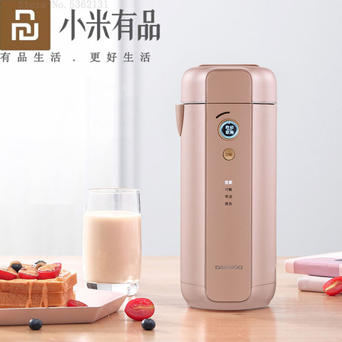 Youpin DAEWOO Milk Maker Portable Electric Fruit Juicer 300mL Automatic Hot Soy Milk Maker Stainless Steel Juicing Machine Cup ► Photo 1/6