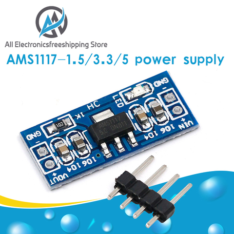 AMS1117 1.2V 1.5V 1.8V 2.5V 3.3V 5V power supply module AMS1117-5.0V power module AMS1117-3.3V ► Photo 1/6