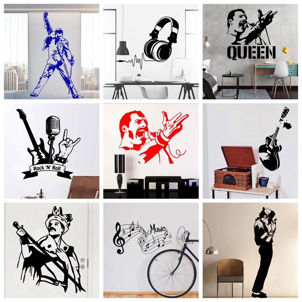 Price History Review On Music Freddie Mercury Queen Band For Living Room Decoration Decal Bedroom Home Decor Music Rock Wallpaper Vinyl Wall Sticker Aliexpress Seller Aiyoaiyo Switch Stickers Store