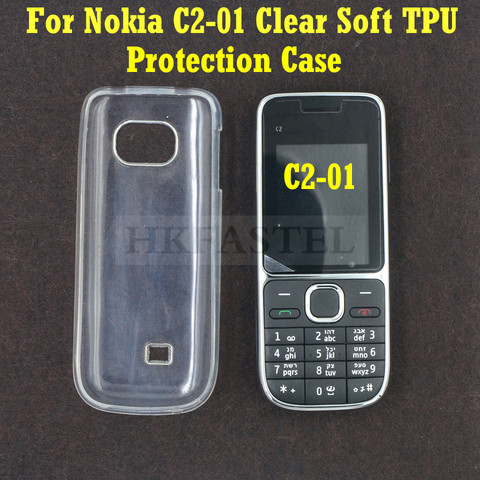 HKFASTEL Protection Case For Nokia C2 C2-01 C2 01 jelly Clear Soft TPU Back Case Protection Skin Camera Protect Cover ► Photo 1/6