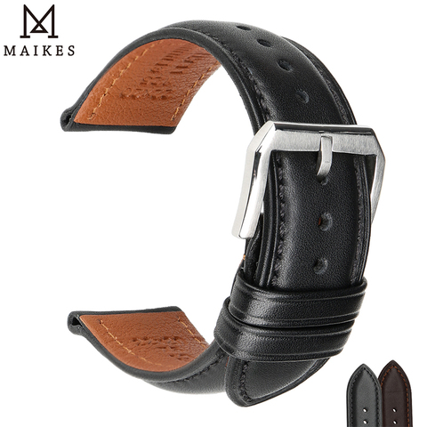 MAIKES luxury Genuine Leather Watch Band Soft Cowhide Leather Strap Bracelet For MIDO TISSOT Casio Watchbands ► Photo 1/6