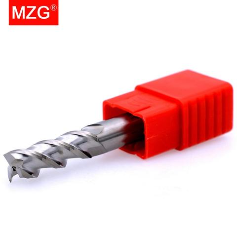 MZG 1PCS  Aluminium Copper  3 Flute Cutting 75L 100L 150L HRC55 CNC Router Tungsten Steel Sprial Bit Milling Cutter End Mill ► Photo 1/6