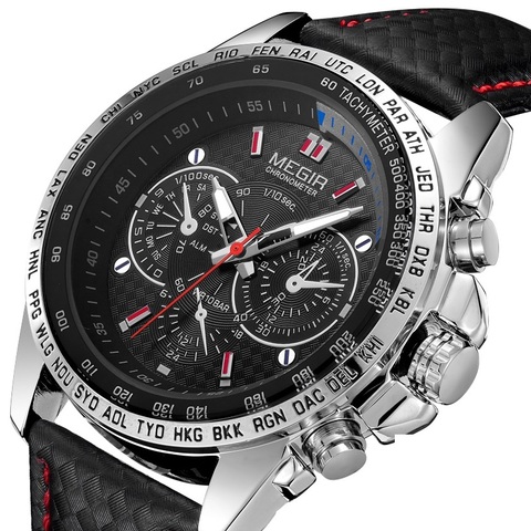 MEGIR Men's Watches Top Brand Luxury Quartz Watch Men Fashion Casual Luminous Waterproof Clock Relogio Masculino 1010 sinowatch ► Photo 1/6