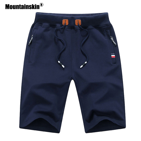 Mountainskin 2022 Solid Men's Shorts Summer Mens Beach Shorts Cotton Casual Male Sports Shorts homme Brand Clothing SA932 ► Photo 1/6