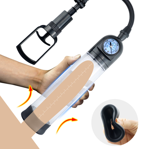 Buy Online Penis Pump Penis Enlargement Vacuum Pump Penis Extender Sex Toys for Men Penis Enlarger Extension Adult Toy for Male proextender ▻ Alitools