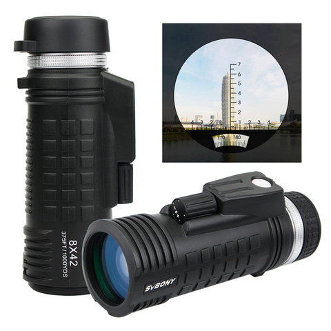 SVBONY 8x42 Monocular Telescope Built-in Compass Rangefinder Fully Multi-coating BAK4 Prism Waterproof Hunting Binoculars F9335 ► Photo 1/6