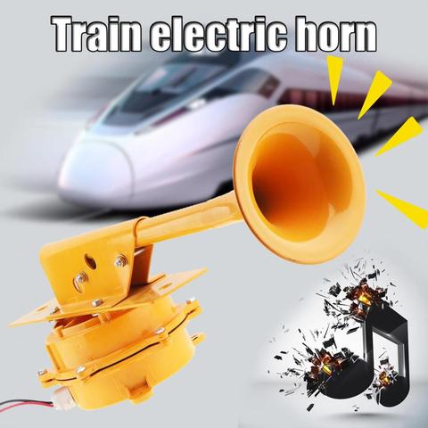 12V /24V 1280DB Super Loud Aviation Aluminum Train Track Horn No Need Compressor Car Trumpet for Truck Boat Train Lorry Vehicle ► Photo 1/6