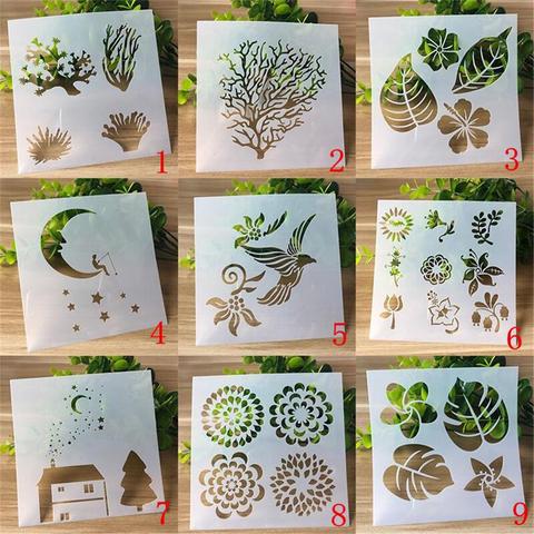13cm Tree Leaf Flower DIY Layering Stencils Painting Scrapbook Coloring Embossing Album Decorative Card Template 1 Pcs ► Photo 1/6
