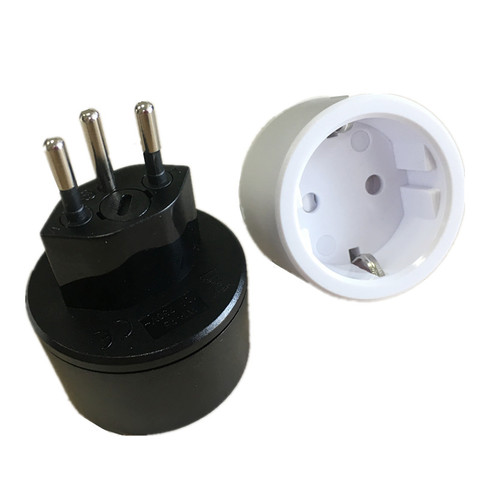 3 pin plug Travel Adapter Europ German TO Swiss plugs 10A 250V Power Plug EU to Swiss Electrical Plug with Fuse ► Photo 1/1