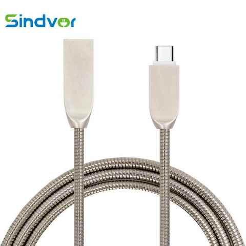 Micro USB Cable Zinc Metal Type C Charger Cable For Samsung Xiaomi Huawei HTC Android Mobile Phone Fast Charging Data Sync Cable ► Photo 1/6