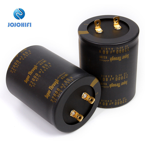 22000UF 80V Nichicon Super Through  KG Type III 76x100mm Pitch 25mm 85 ℃ Electrolytic Capacitor Gold-plated Copper Feet ► Photo 1/5