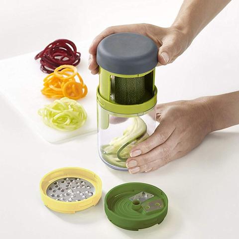 ABS Carrot Cucumber Grater Spiral Blade Cutter Vegetable Fruit Spiral Slicer Salad Tools Zucchini Noodle Spaghetti Maker ► Photo 1/6