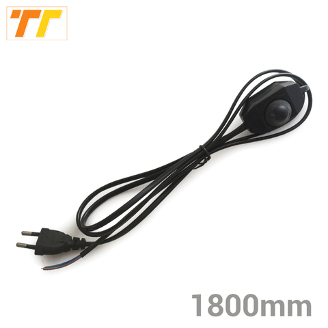 1.8M Black White EU US Plug Dimmable Switch Cable Light Modulator Lamp Line Dimmer Controller Table Lamp power wire AC110V 220V ► Photo 1/1