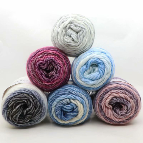 Merino Yarn Worsted Lot Natural Wool Yarn for Knitting Sweater Blanket Crochet Yarn Melange 100g/pc ► Photo 1/6