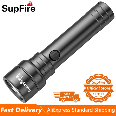 Supfire C20 15W Powerful Flashlight Rechargeable Led Lantern Outdoor Lighting For Hunting Camping Fishing Self Defense Torch ► Photo 1/6