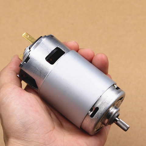 7712 DC motor Double carbon brush DC220V 10000RPM 5mm knurled shaft Sending finishing bridge ► Photo 1/6