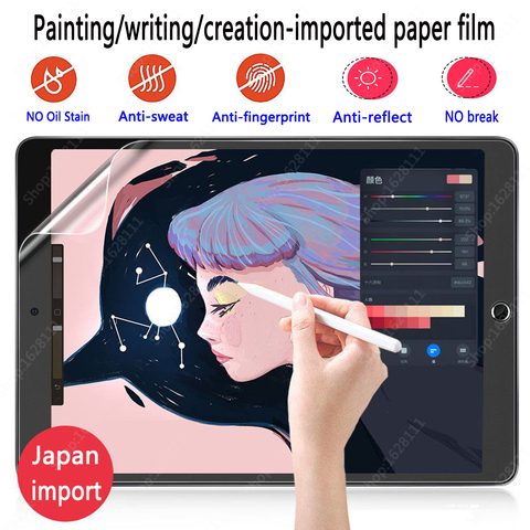 Paper Protector Like Film Matte PET Anti Glare Painting For 2022 iPad Air 4 10.9 10.2 9.7 10.5 Air 3 pro11 12.9 inch mini Screen ► Photo 1/6