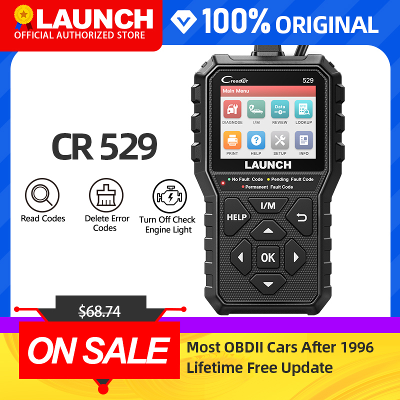 Launch CReader 529 CR529 OBD2 Auto Code Reader Car Diagnostic Tool Launch  Scanner Full OBDII Automotive Scanner Read Clear Codes - Price history &  Review, AliExpress Seller - X-431 Official Store