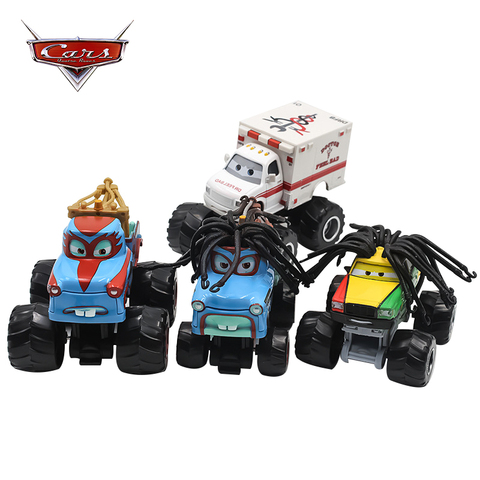 Disney Pixar Cars Frightening Rasta Carian  McMean Tormentor Monster Mater Diecast 1:55 Toy Car Truck Vehicles Kids Toys Gifts ► Photo 1/6