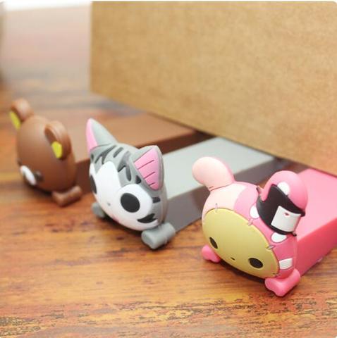 Cute Cartoon Silicone Door Stopper Wedge Slip Resistant Catcher Block Animal door stopper ► Photo 1/6