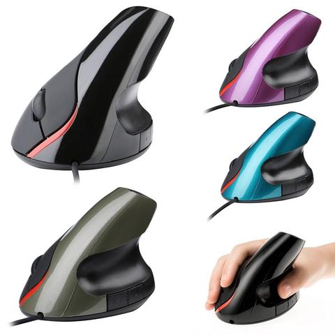 2022 Ergonomic Mouse Vertical Mouse 1200 DPI Optical Mice for PC Laptop Office Mouse gamer игровая мышь беспроводная мышь ► Photo 1/6