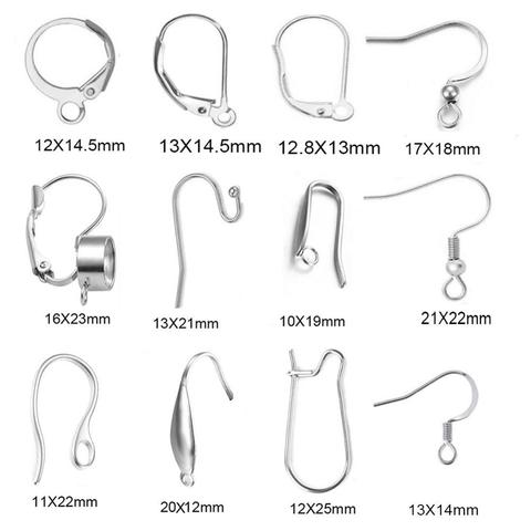50pcs Stainless Steel Jewelry French Earring Hooks Findings Not Allergic Ear Hook Earrings Clasps For DIY Jewelry Making ► Photo 1/6