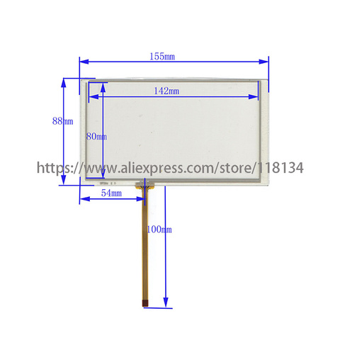 New 6.2inch For CLARION NX-501 VX-401 NX501 VX401 GPS Digitizer Resistive Touch Screen Car Navigation Touchpad 155*88mm ► Photo 1/1