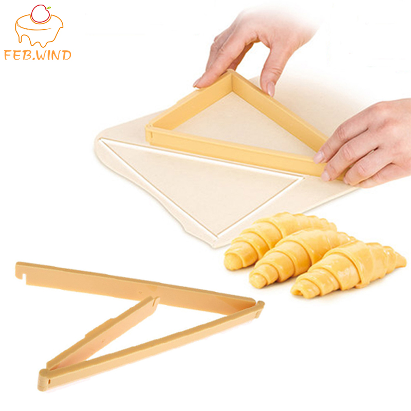 Croissant Dough Roller, Stainless steel Croissant Cutter Roller Wheel Dough  Knife Wooden Handle Pastry Knife Kitchen Baking Tool - AliExpress