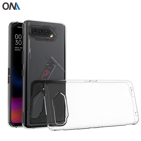 Case For Asus ROG Phone 5 TPU Silicone Clear Fitted Bumper Soft Case for Asus ROG Phone 5 6.78 Transparent Back Cover ► Photo 1/6