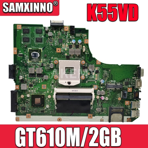 K55VD Motherboard REV:3.1/3.0 GT610M/2GB For ASUS K55V A55V R500V laptop Motherboard K55VD Mainboard K55VD Motherboard test 100% ► Photo 1/6