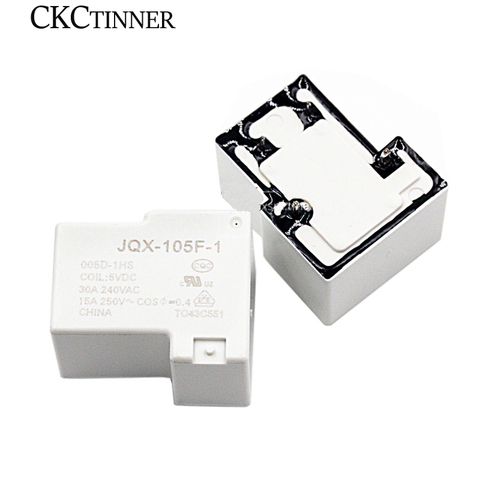 1PCS Relay HF- JQX-105F-1- 005D 012D 024D-1HS DC5V 12V 24V normally open 30A ► Photo 1/6