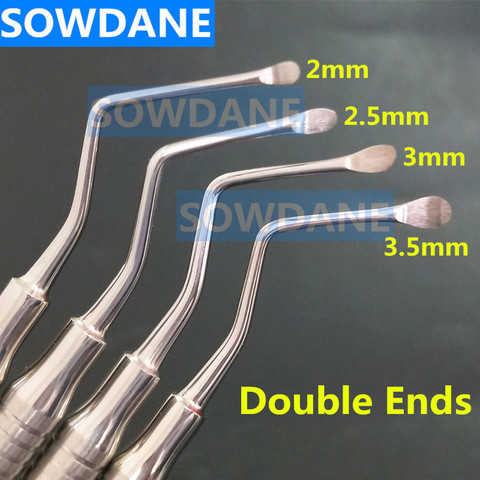 High quality Dental Excavator Restorative Implant Instruments Spoon Dentist Tool Stainless Steel  Double Ends Long Handle ► Photo 1/3