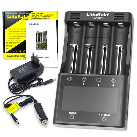 Liitokala Lii-500 Lii-PD4 Lii-500S Lii-402 3.7V 1.2V 18650 battery Charger 17355 21700 26650 AA 18350 18500 17500 25500 10440 ► Photo 1/6