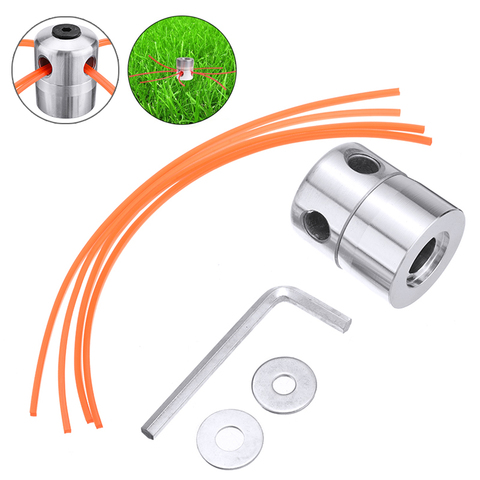 Universal Aluminum Grass Trimmer Head 4 Lines Brush Cutter Head Thread  Cutting Line Head for Lawn Mower ► Photo 1/1