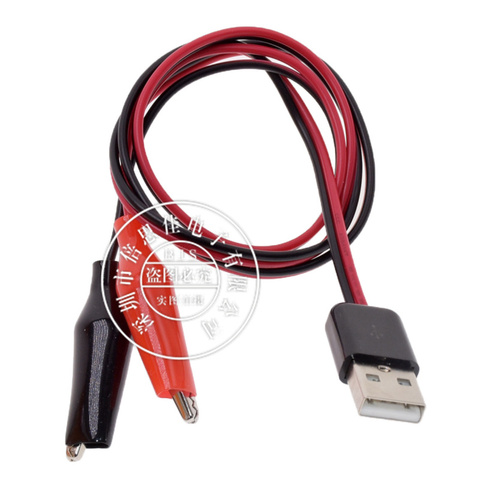 USB Alligator clips Crocodile wire Male/female to USB tester Detector DC Voltage meter ammeter capacity power meter monitor, etc ► Photo 1/1