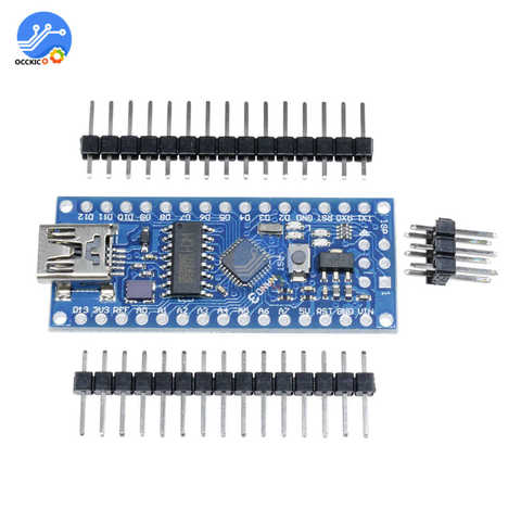 Nano V3.0 3.0 ATmega168 CH340G CH340 Mini USB Board Module 3.3V 5V/16Mhz Microcontroller For Arduino Nano V3 ► Photo 1/6