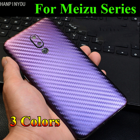 For Meizu 16 16th Plus / 16X 16Xs Pro 3D Gradient Carbon Fiber Full Back Cover Decal Skin Phone Protective Sticker Film ► Photo 1/1