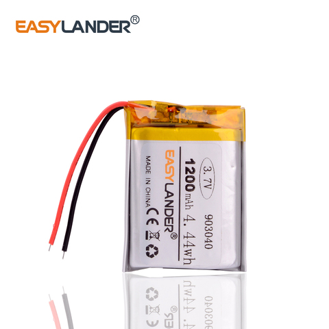 903040 3.7V 1200mah Lithium polymer Battery with protection board For MP5 Bluetooth Earphone F ► Photo 1/6