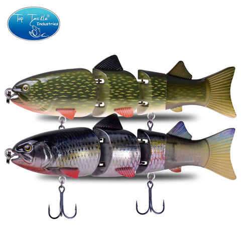 215mm 155g CFLURE Slow Sinking High Quality 4 Segments Jointed Bait Swimbait Pike  Fishing Lure 7Colors ► Photo 1/5