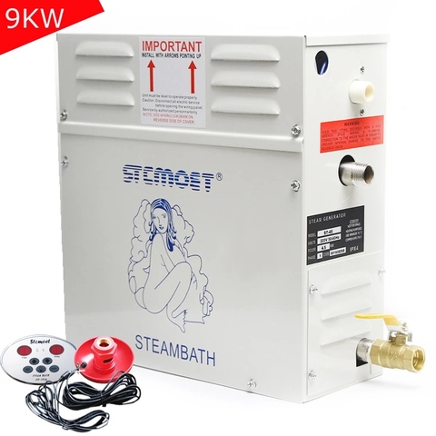 Steam Generator 220V/380V Home Steam Maker Machine Sauna Bath SPA Steam Shower 9KW Digital Controller Mist Making Machine ST-90 ► Photo 1/6