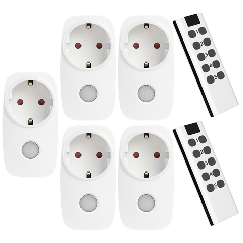 New MSLE 230V 16A Wireless Remote Ultra Long-Distance Control Switch Socket Home Light EU Plug Simple Suitable For The Elderly ► Photo 1/6
