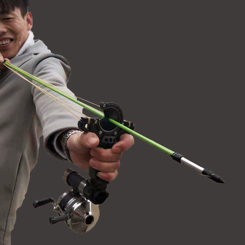 Hunting Fishing Slingshot Shooting Catapult Bow Arrow Brush Bow Sling Shot Catapult Crossbow Bolt Shooting Fish 2022 New ► Photo 1/6