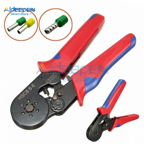 Tubular Terminal Crimping Tools Electrical Pliers HSC8 6-4 6-6 0.25-6mm2  Self-adjusting Crimping Pliers High Precision Clamp ► Photo 1/2