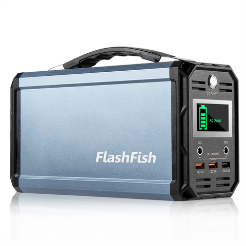 NEW 110V 300W Solar Generator FlashFish 60000mAh Portable Power Station CPAP Battery Recharged By Solar Panel Car Camping Travel ► Photo 1/6