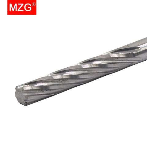 MZG  1PCS HRC55 6 Flute Spiral Flute CNC  4 5  6 8 12 mm Lathe Machining Carbide Milling Tungsten Steel Milling Cutter Reamer ► Photo 1/6