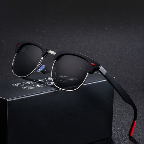 Classic Polarized Sunglasses Men 2022 Men Semi-Rimless Sun Glasses Women's Sunglasses Anti-UV Driving Eyewear Gafas de sol ► Photo 1/6